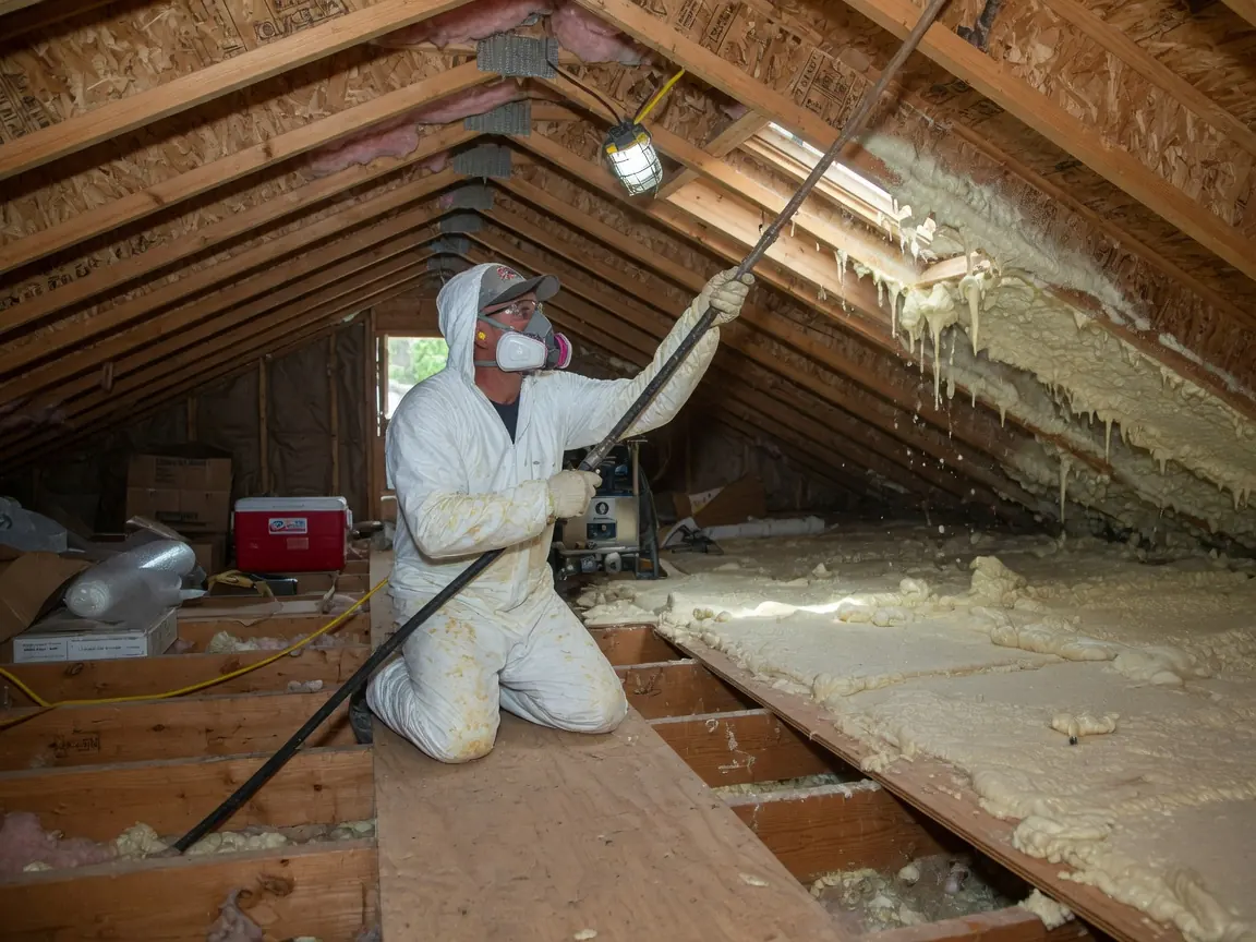 Attic Spray Foam Insulation in Oklahoma City