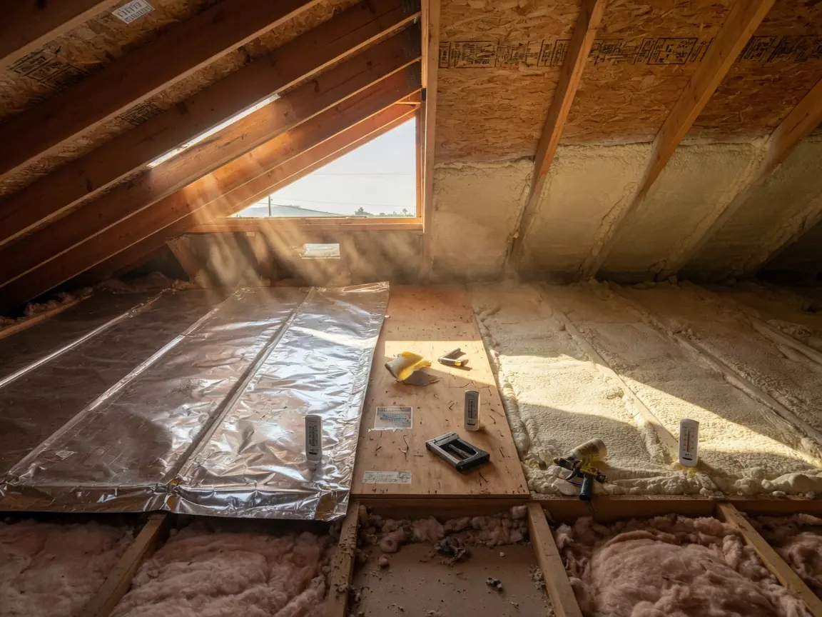 Attic insulation in Bethany, OK